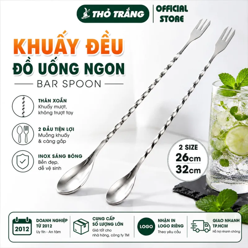 Muỗng khuấy cán dài